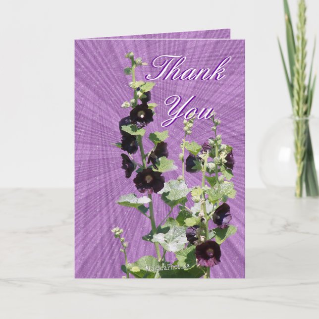 Carte De Remerciements Merci, (Devant)