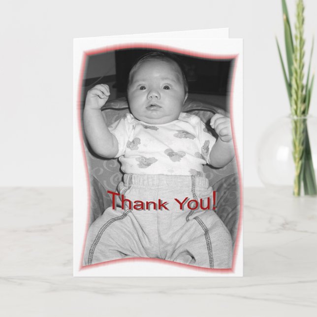 Carte De Remerciements Merci!  (Devant)