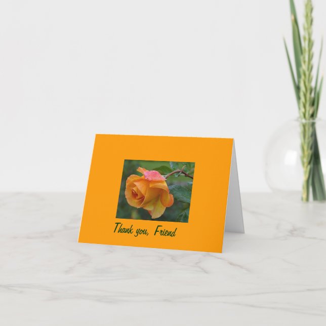 Carte De Remerciements Merci, ami (Devant)