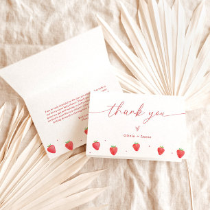 Carte de remerciements   Merci de Baby shower de f