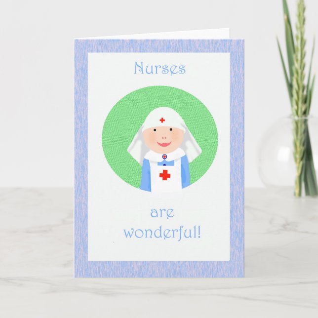 Carte De Remerciements Merci, Les infirmières sont merveilleux. infirmièr (Devant)
