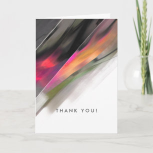 Carte De Remerciements Merci. Peinture Abstraite moderne