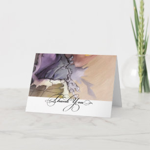 Carte De Remerciements Merci. Peinture Abstraite moderne
