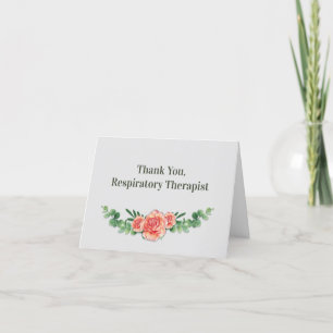 Carte De Remerciements Merci, Respiratory Therapist, Pretty Rose Swag