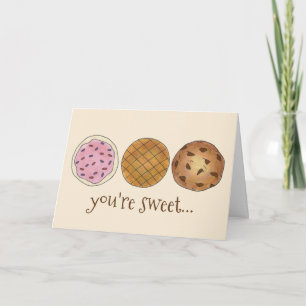 Carte De Remerciements Merci, vous êtes des cookies de vente de gâteaux s