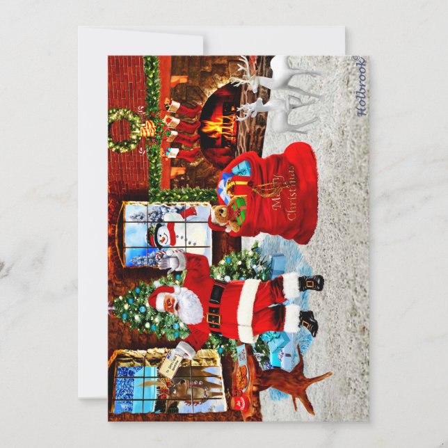 Carte De Remerciements Merry Christmas from Santa (Devant)