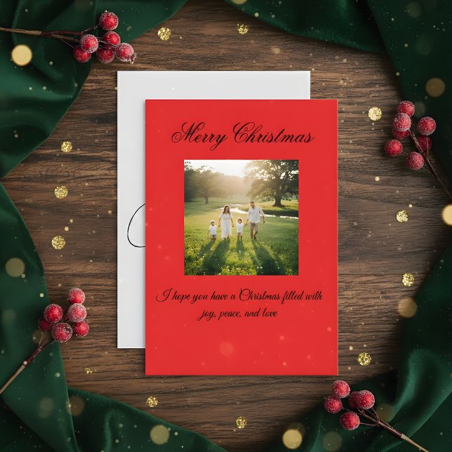 Carte De Remerciements Merry Christmas Greeting Card (Créateur téléchargé)