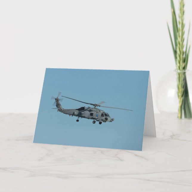 Carte De Remerciements MH-60R Seahawk (Devant)