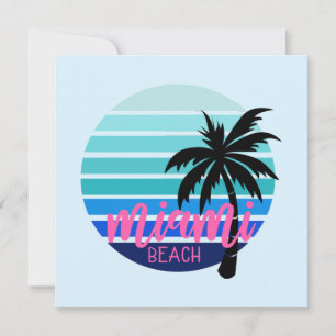 Carte De Remerciements Miami Beach