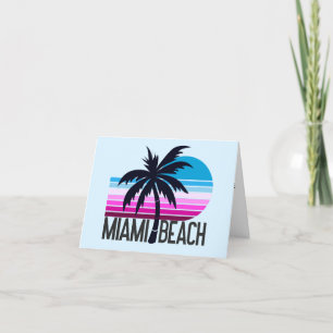 Carte De Remerciements Miami Beach