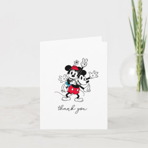 Carte De Remerciements Mickey & Minnie   Jumeaux