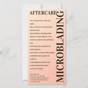 Carte De Remerciements Microbling Aftercare Glam crémeux