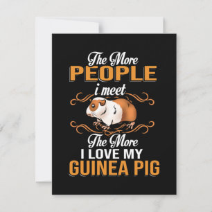 Carte De Remerciements Mignonne Guinea Pig Mom