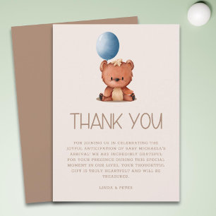 Carte De Remerciements Mignonne Nous Pouvons Attendre Un Baby shower Neut