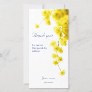 Carte De Remerciements Mimosa