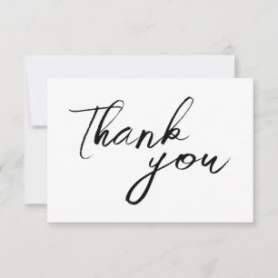 Carte de remerciements minimaliste