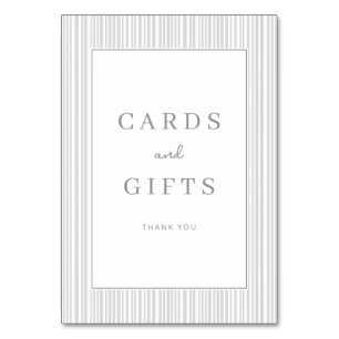 Carte de Remerciements Minimaliste Grise Élégante
