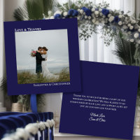 Minimaliste Marine Love & Thanks Photo & Note Mari