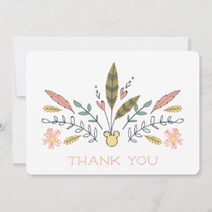 Carte De Remerciements Minnie Mouse Boho Festival Douche