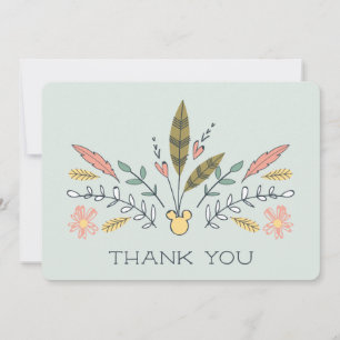 Carte De Remerciements Minnie Mouse Boho Festival Douche