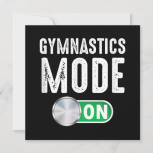 Carte De Remerciements Mode Gymnastique Sur Gymnaste Cool Entraîneur Athl