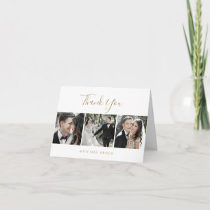 Carte de remerciements Modèle photo minimaliste Go