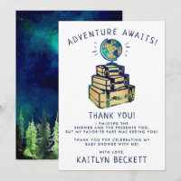 Modern Adventure Travel Baby shower