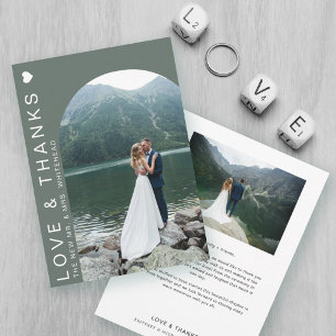 Carte De Remerciements Modern Love Photo Collage