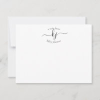 Moderne Chic 2 Initiales Monogrammes Personnalisée