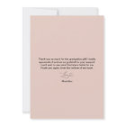 Carte de remerciements moderne de graduation cardi