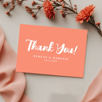 Moderne Mariage Élégant Script Rose Corail