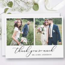 Moderne minimaliste calligraphie Mariage 2 Photos
