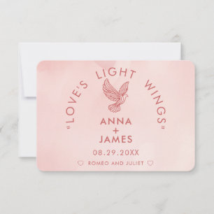 Carte De Remerciements Moderne minimaliste Mariage Élégant Roméo et Julie