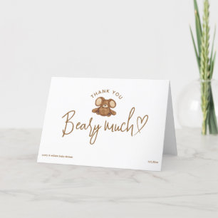 Carte De Remerciements Moderne nous pouvons attendre Baby shower