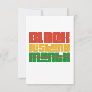 Carte De Remerciements Mois de l'histoire des Noirs C'est plus qu'un mois