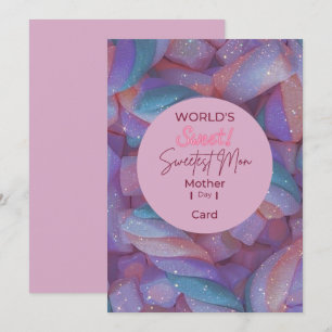 Carte De Remerciements Monde la maman la plus douce 