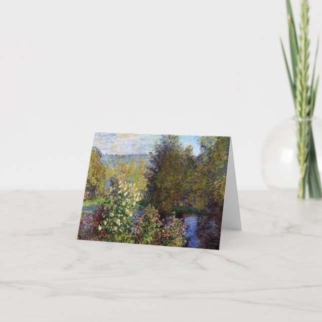 Carte De Remerciements Monet Claude Coin du Jardin à Montgeron (Devant)