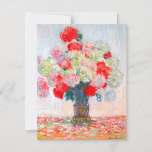 Carte De Remerciements Monet Peonies