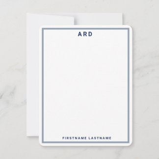 CARTE DE REMERCIEMENTS MONOGRAM PERSONNALISÉ PROPPY STATIONARY