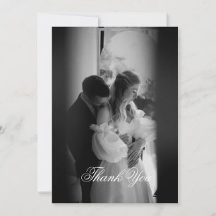 Carte De Remerciements Monogramme minimaliste moderne