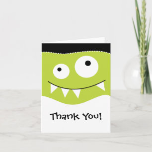 Carte De Remerciements Monster de chaux mignonetteMerciNote