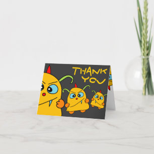 Carte De Remerciements Monstre potato Pets Thank You Card
