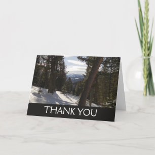 Carte De Remerciements Montagnes Madison en hiver dans le Montana