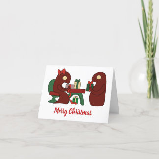 Carte De Remerciements Montres d'emballage cadeau de Noël