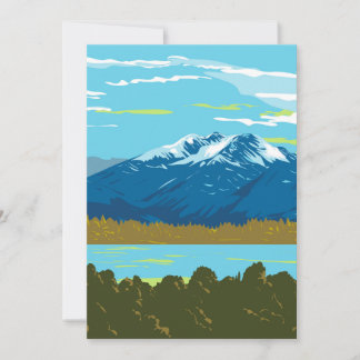 Carte De Remerciements Monts Murchison dans le parc national du Fiordland