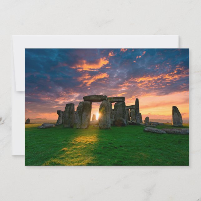 Carte De Remerciements Monuments | Stonhenge, England (Devant)