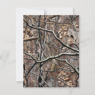 Carte De Remerciements Motif de la chasse au camouflage 8