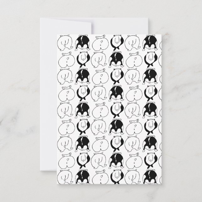 Carte De Remerciements Motif Hamster Butts (Devant)