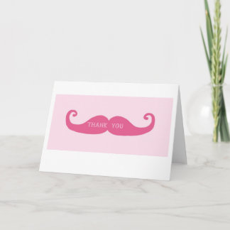 carte de remerciements moustache
