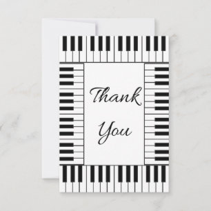 Carte de remerciements musical 2
